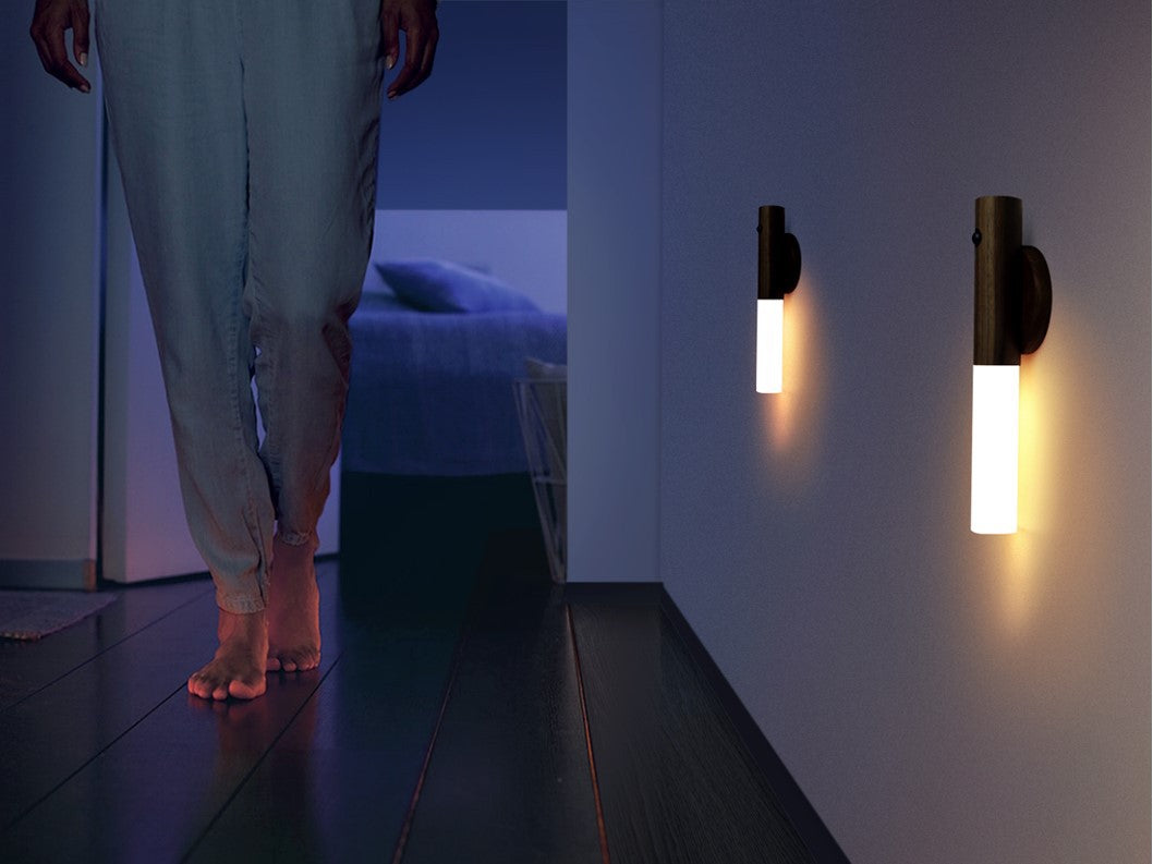 PACK X2 Luz LED De Pasillo Color Madera